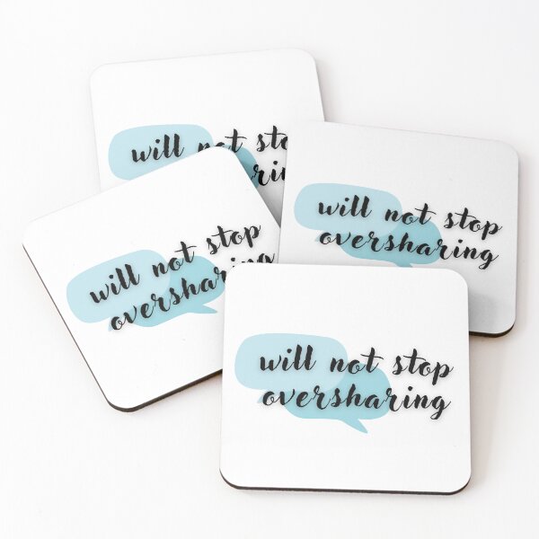 Item preview, will not stop oversharing designed and sold by Paws and Play.