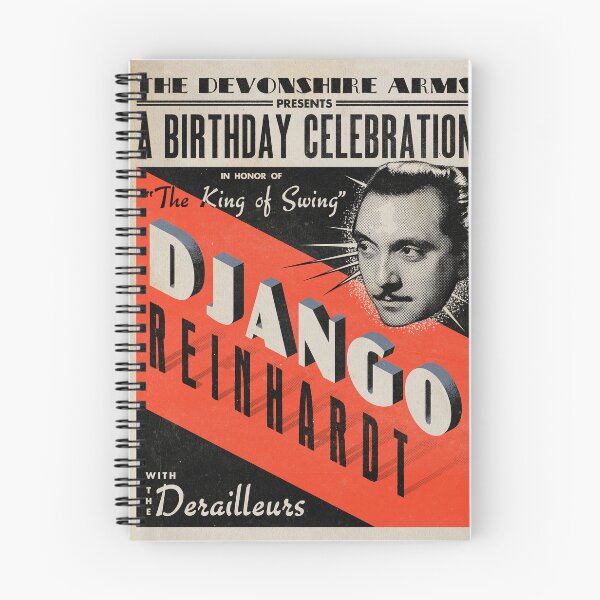 Artikelvorschau, Django Reinhardt Geburtstagsfeier entworfen und verkauft von Ball Design Studio.