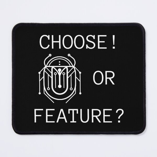 Item preview, Choose! Bug or Feature – Circuit Scarab Design designed and sold by I-RDesign.