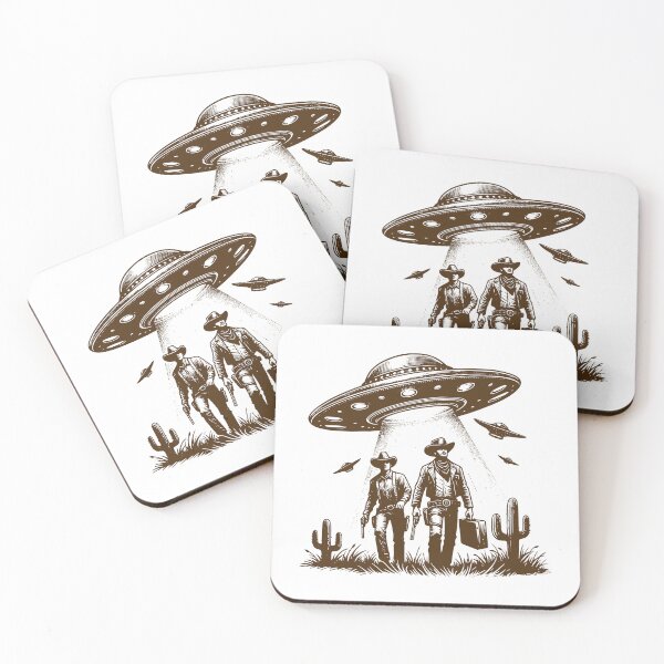 Item preview, UFOs and Cowboys designed and sold by roswellboutique.