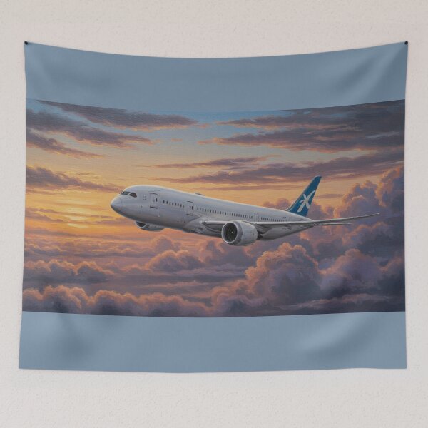 Item preview, #12 AIRPLANE ON CRUISE SUNSET designed and sold by UYArts.