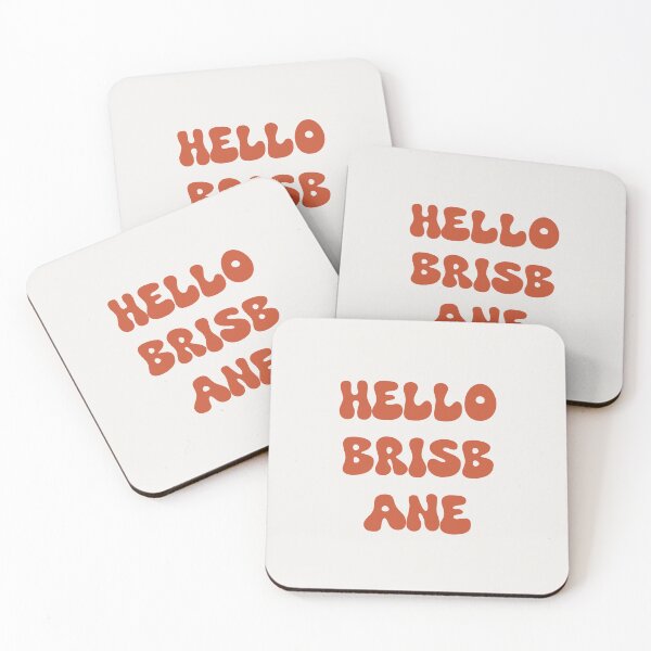 Item preview, Hello Brisbane Retro Typography Design designed and sold by RM-Journey.