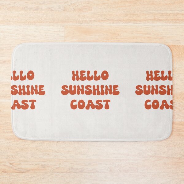 Item preview, Hello Sunshine Coast Retro Typography Design designed and sold by RM-Journey.