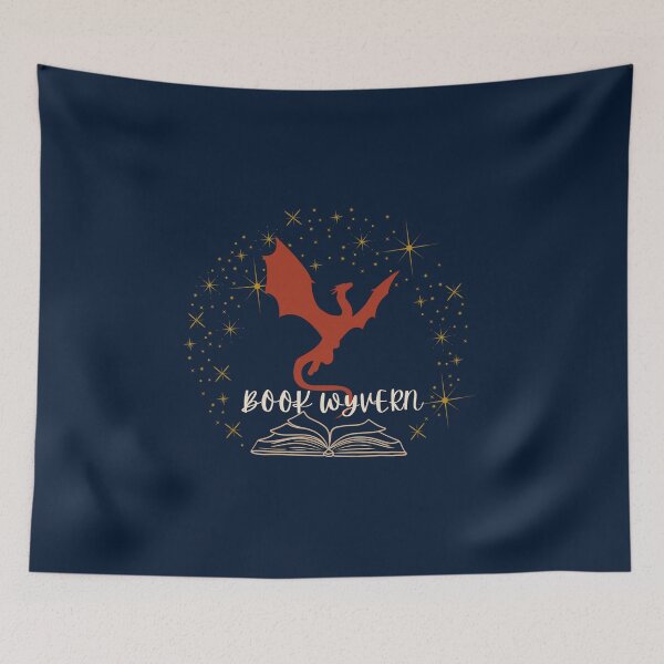 Item preview, Not a Bookworm, But a Book Wyvern designed and sold by The Wandering Bookworm.