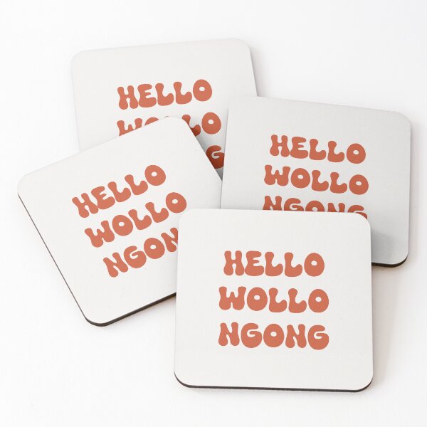 Item preview, Hello Wollongong Retro Typography Design designed and sold by RM-Journey.