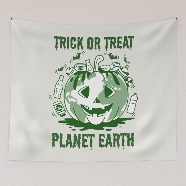 Item preview, Trick or Treat Planet Earth Halloween designed and sold by cafelab.
