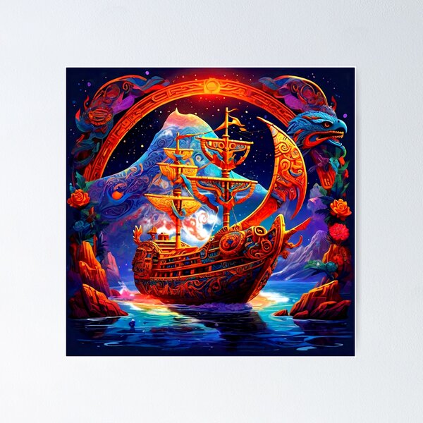 Item preview,  Aztec Galleon.  Aztec Galleon designed and sold by SpectrumEssence.