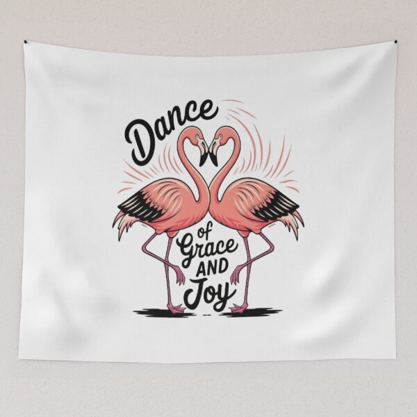 Item preview, Flamingo Dance Duo: A Graceful Celebration of Movement designed and sold by Petpixy.