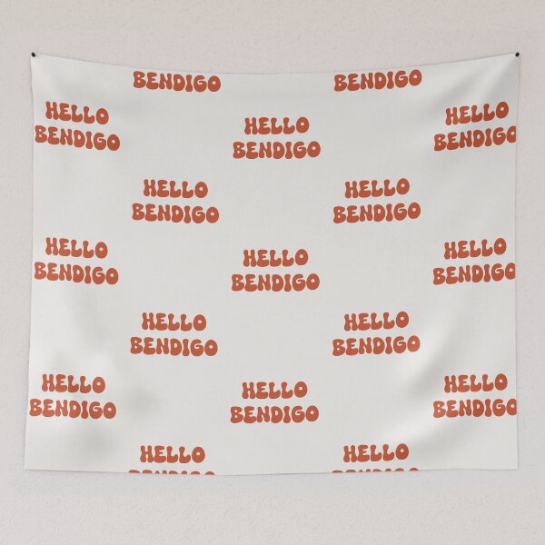 Item preview, Hello Bendigo Retro Typography Design designed and sold by RM-Journey.