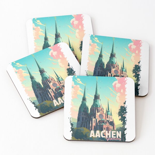Item preview, Aachen Germany Travel Poster Wall Decor Home Art designed and sold by GTwoThree.