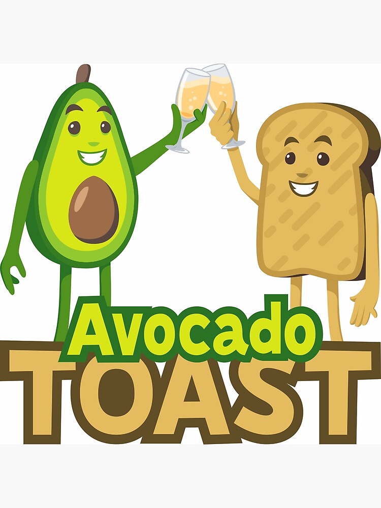 "JoyPixels™ Avocado Toast Avocado Emoji" Poster by joypixels Redbubble