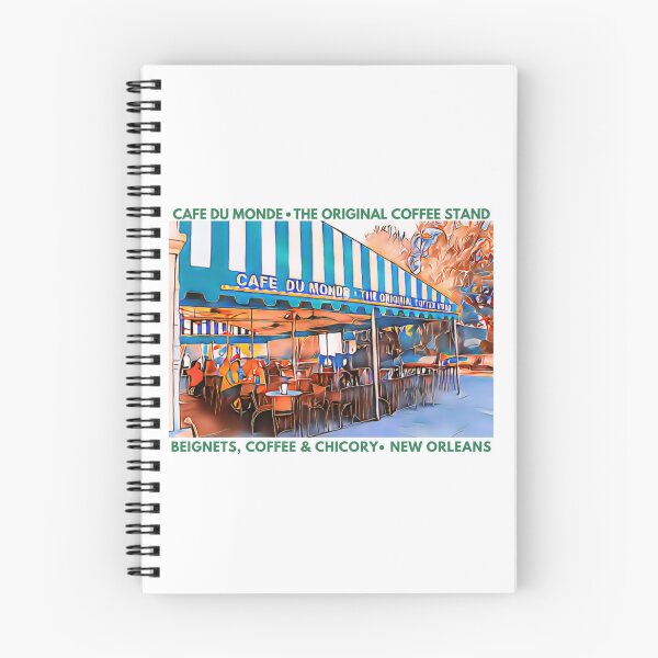 Item preview, Café Du Monde in Jackson Square: Iconic New Orleans Beignet Art | Mardi Gras Tshirt designed and sold by MerchMaid1981.