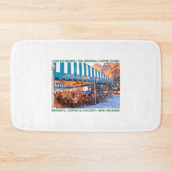 Item preview, Café Du Monde in Jackson Square: Iconic New Orleans Beignet Art | Mardi Gras Tshirt designed and sold by MerchMaid1981.