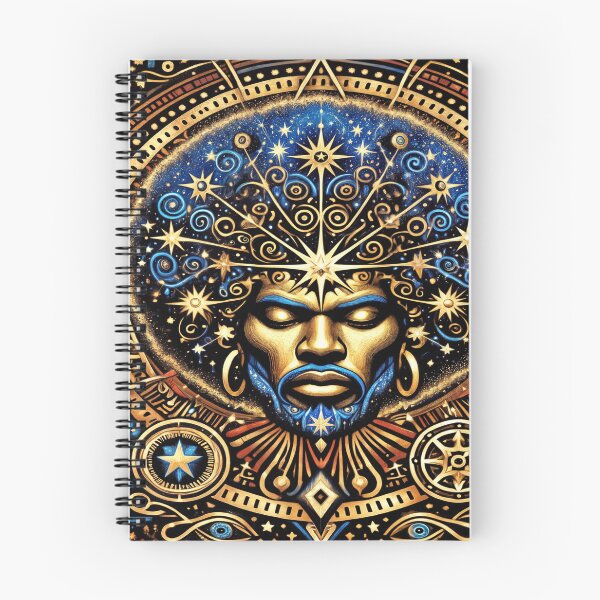 Item preview, Celestial Afro-Ethereal Mandala: The Cosmic Sovereign designed and sold by Seattleaiharp.