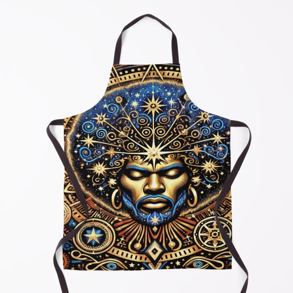 Item preview, Celestial Afro-Ethereal Mandala: The Cosmic Sovereign designed and sold by Seattleaiharp.