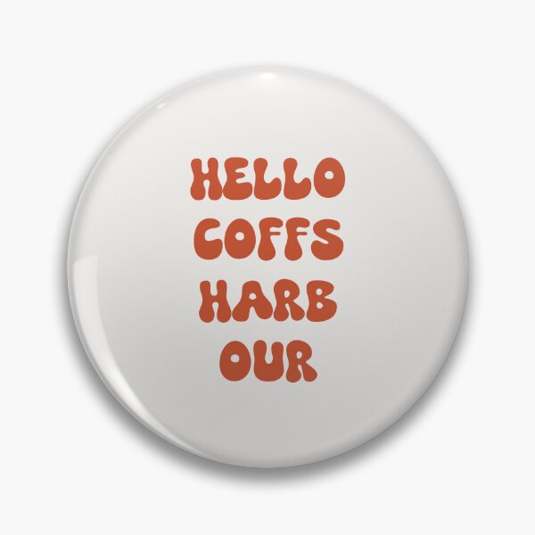 Item preview, Hello Coffs Harbour Retro Typography Design designed and sold by RM-Journey.