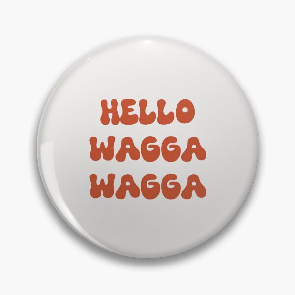 Item preview, Hello Wagga Wagga Retro Typography Design designed and sold by RM-Journey.