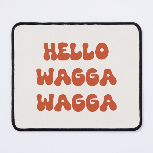 Item preview, Hello Wagga Wagga Retro Typography Design designed and sold by RM-Journey.