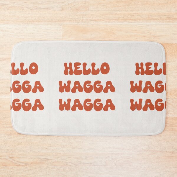 Item preview, Hello Wagga Wagga Retro Typography Design designed and sold by RM-Journey.