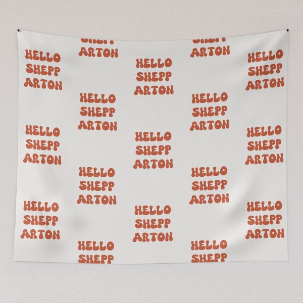 Item preview, Hello Shepparton Retro Typography Design designed and sold by RM-Journey.