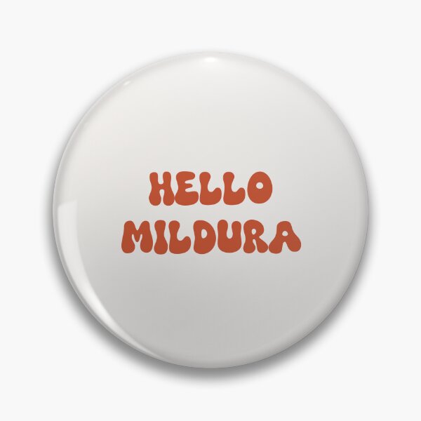 Item preview, Hello Mildura Retro Typography Design designed and sold by RM-Journey.