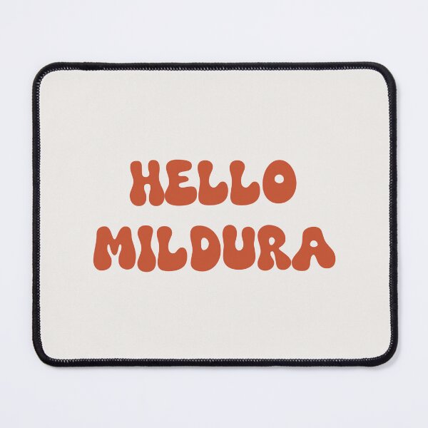Item preview, Hello Mildura Retro Typography Design designed and sold by RM-Journey.