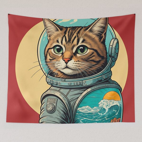 Item preview, The Catstronaut designed and sold by Thaivi Design.