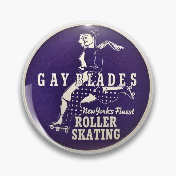 Item preview, Gay Blades New York City New York Roller Skating Rink Sticker Decal Label designed and sold by tislord.