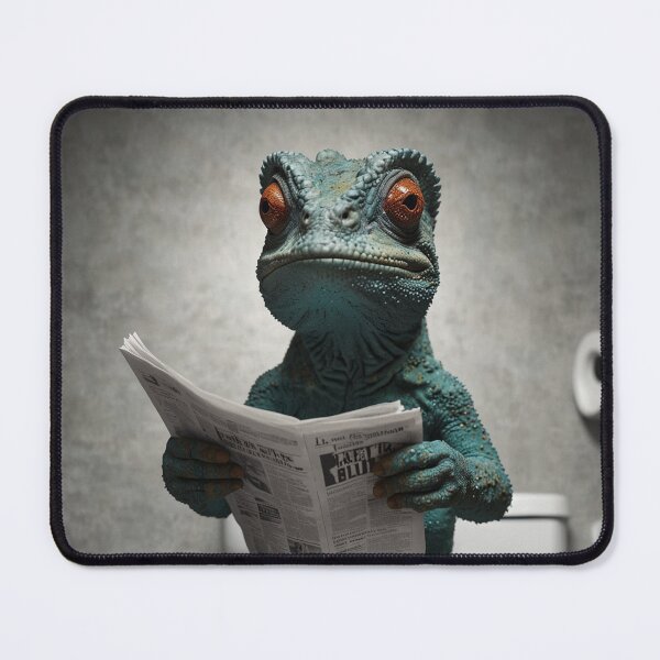 Item preview, Quirky Gecko Bathroom Art designed and sold by vk09.