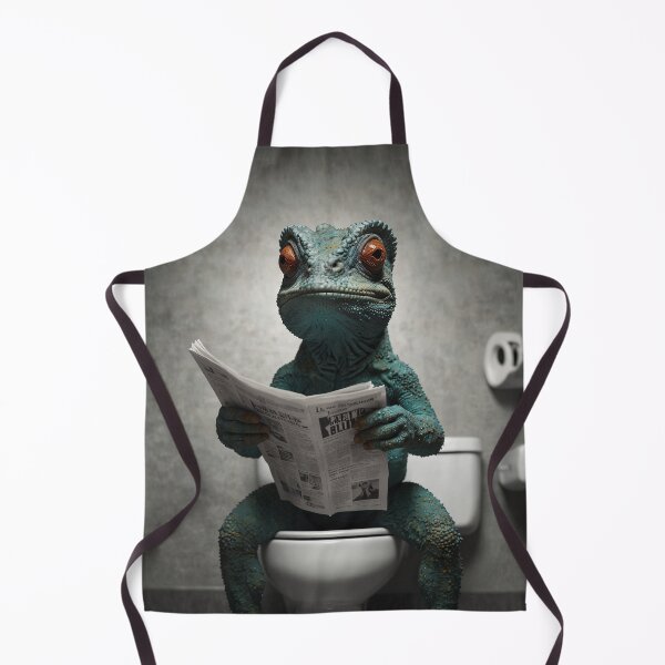 Item preview, Quirky Gecko Bathroom Art designed and sold by vk09.
