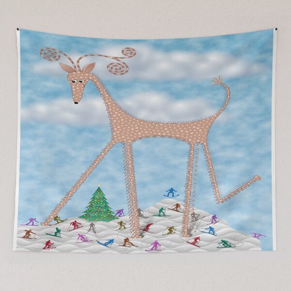 Item preview, Frilly Ruffles Deer designed and sold by Becky Titus.