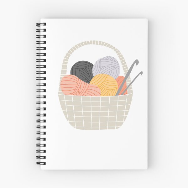 Item preview, Yarn basket and crochet hooks designed and sold by MarleinWinter.