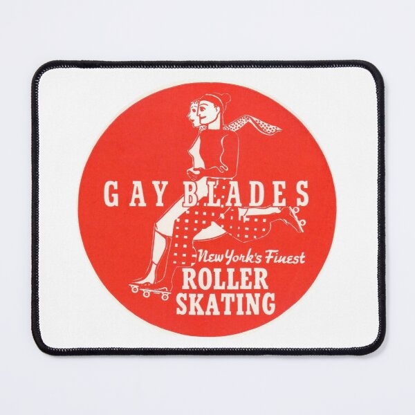 Item preview, Gay Blades New York City New York Roller Skating Rink Sticker Decal Label Design 2 designed and sold by tislord.
