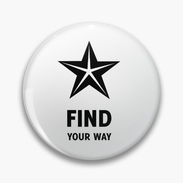 Item preview, Find Your Way – Bold Star Minimalist Design, Unique designed and sold by villacreativa.