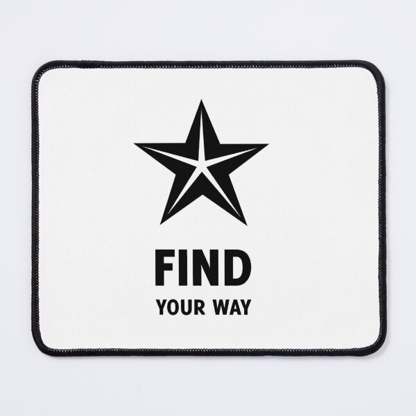 Item preview, Find Your Way – Bold Star Minimalist Design, Unique designed and sold by villacreativa.