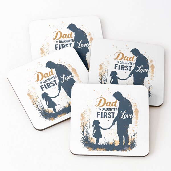 Item preview, Dad Is Daughter's First Love Sticker – Heartwarming Father-Daughter Design designed and sold by Vagabond Ventures25.