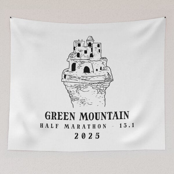 Item preview, Green Mountain - Half Marathon – 13.1 – 2025 designed and sold by Moritz Schwäble.