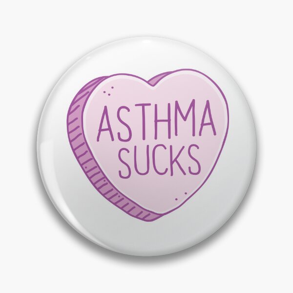 Item preview, Asthma Sucks! with Candy heart designed and sold by jazzydevil.
