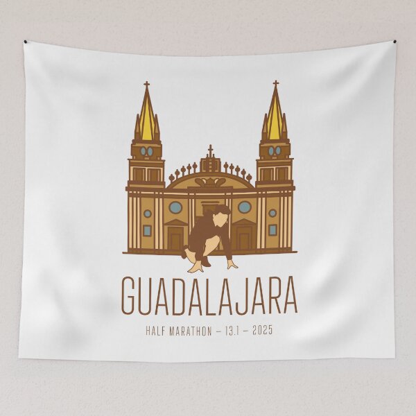Item preview, Guadalajara - Half Marathon – 13.1 – 2025 designed and sold by Moritz Schwäble.