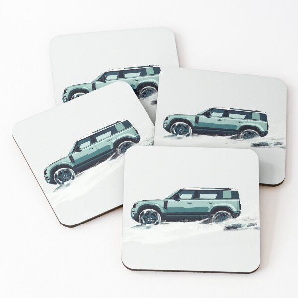Item preview, Green D110 Side View 4x4 In snow designed and sold by blackdogshop.