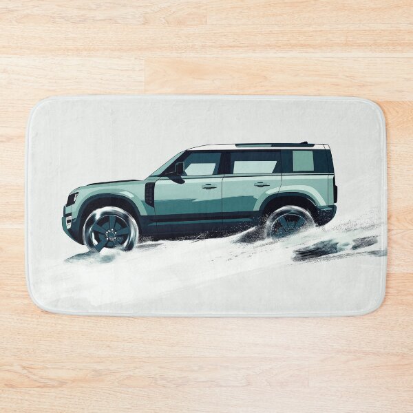 Item preview, Green D110 Side View 4x4 In snow designed and sold by blackdogshop.