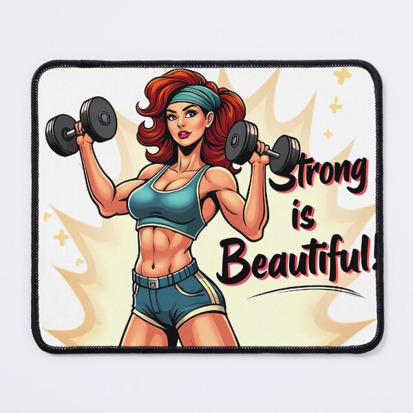 Item preview, Strong woman lifting weights vintage designed and sold by JonelleTshirts.
