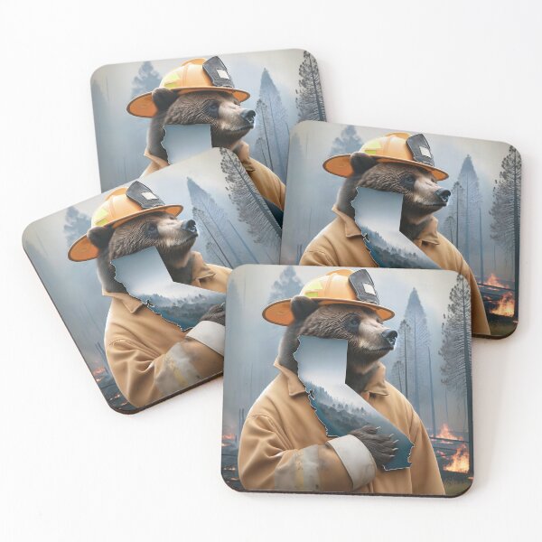 Item preview, California Firefighting Bear designed and sold by Maria Dryfhout.