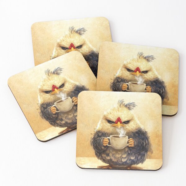 Item preview, "Morning Brew: The Grumpy Chick" designed and sold by bloorose.