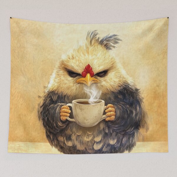 Item preview, "Morning Brew: The Grumpy Chick" designed and sold by bloorose.