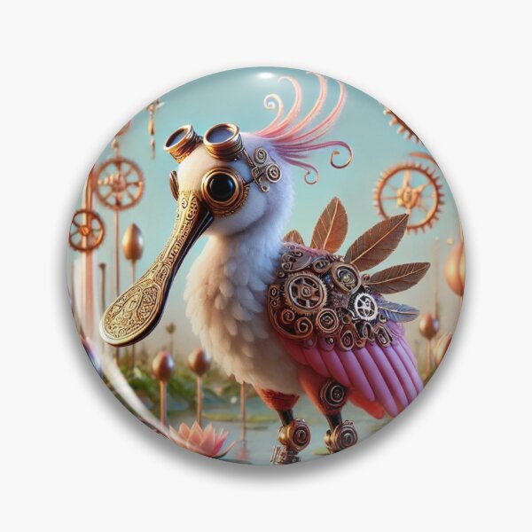 Item preview, Steampunk Roseate Spoonbill designed and sold by Sillytoe.