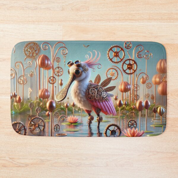 Item preview, Steampunk Roseate Spoonbill designed and sold by Sillytoe.