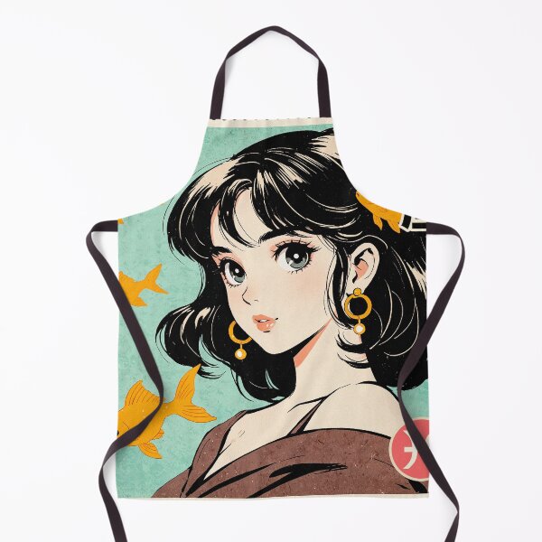 Item preview, Pisces Zodiac Sign Pretty Anime Girl Vintage Postage Stamp Retro Aesthetic designed and sold by onlyanimevibes.