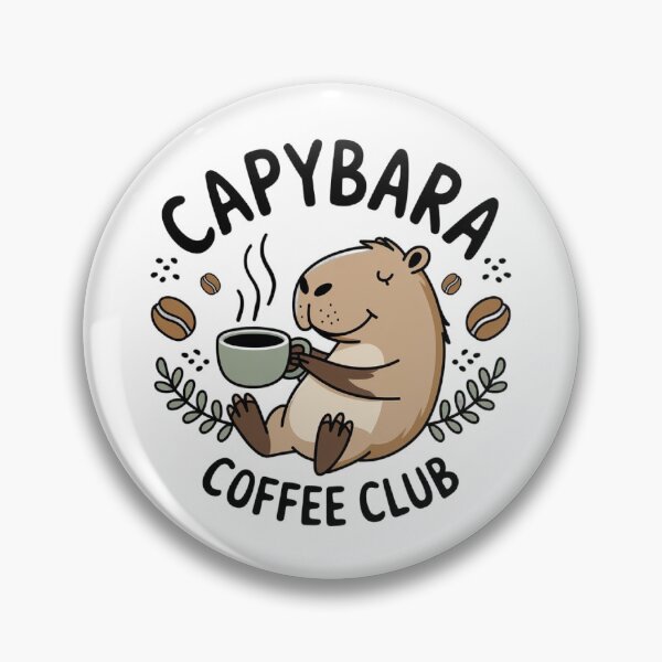 Item preview, Capybara coffee club designed and sold by DropRomance.