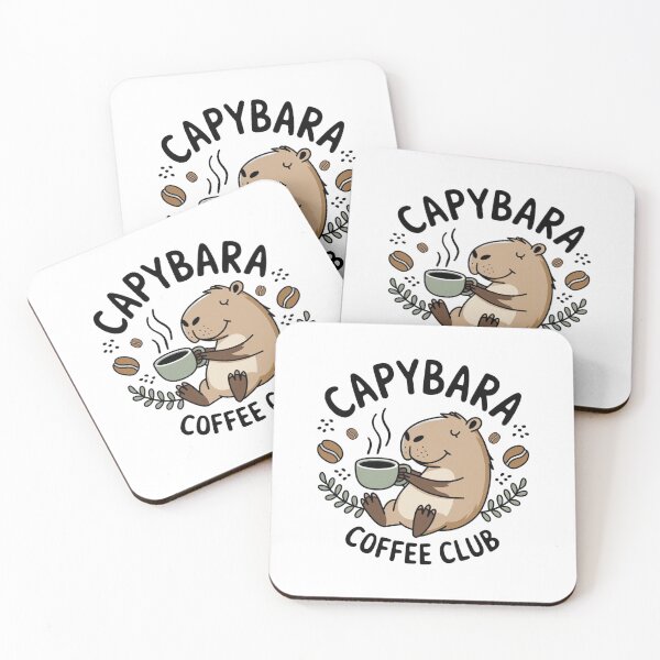 Item preview, Capybara coffee club designed and sold by DropRomance.